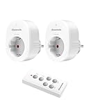 DEWENWILS Funksteckdosen mit Fernbedienung, 30M Reichweite Funksteckdosen für Feiertagsdeko, 2300W,...