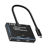 8K Typ C Bidirektionaler Umschalter 10 Gbit/s USB C Display Kippschalter für Büro und...