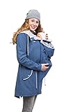 Viva la Mama - Umstandsjacke Tragejacke mit Einsatz Softshell Rücken Bauch Tragen - PINA...