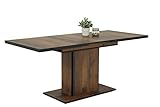 Hela Tische, Esszimmertisch Säulentisch Ariana, Holzwerkstoff melaminbeschichtet, Dekor Oldwood,...