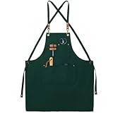 FunChaos Canvas Schürzen, Kochschürzen, Arbeitsschürzen für Männer Frauen, Schürzen mit...