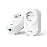 Tenda PH6 Powerline Adapter KIT, AV1000 Gigabit WLAN Steckdose Internet (2 Pack, 1000 MBit/s,...