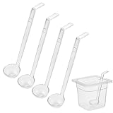 4 Stück Kunststoff-Schöpflöffel, Kunststoff-Servierlöffel, Cucharones Para Aguas Frescas, kleine...