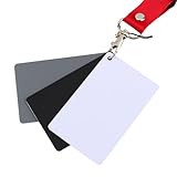 Beufee White Balance Grey Cards, Gray Cards Custom Color Calibration Camera Checker for Digital...