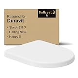 Bullseat® WC Sitz passend zu Duravit Starck 2/3 mit Absenkautomatik/Softclose, abnehmbar,...