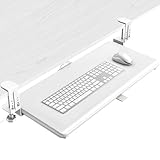 5Rcom Tastaturablage, Unter dem Schreibtisch zubehör Geeignet für Tischstärken 8-50 mm, Standfest...