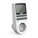 ANSMANN Zeitschaltuhr, Steckdose, digital mit 10 Schaltzeiten, LCD-Display, Zufallsfunktion,...