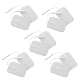 Abaodam 10 Stück Elektrodenpads Selbstklebend mit Wasser gel für EMS und Geräte Wiederverwendbare...