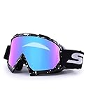 SGTTX Motorradbrille, ATV Dirt Bike Off Road Racing MX-Fahrbrille Anti-UV-Schutzbrille Winddichte...