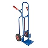 Trestles Profi Sackkarre Sackkarren Vollgummireifen 250kg S04 blau Treppensteiger Transportkarre...