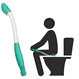 FIYSON WC-Hilfsmittel zum Abwischen,Langer Handgriff Erreichen Komfort Wischer Halter,...