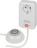 Brennenstuhl Eco Line Comfort Switch Adapter EL CSA 1 (Steckdose mit beleuchtetem...