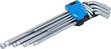 BGS 790 | Winkelschlüssel-Satz | 9-tlg. | extra lang | Innensechskant / Innensechskant mit...
