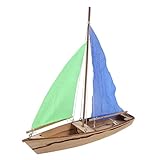 Alipis Holz Segelboot Modell Schiff Holzboot Montage Spielzeug Dekor Selbstmontage Modus Ornament...