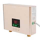 3 KW Instant Elektrischer Mini-Wassererhitzer mit Fernbedienung,G 1/2' Anschluss, Tankloster...