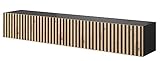 Selsey TV Schrank Board Sideboard Fernsehtisch Fernsehschrank 175 cm Hängend Schwarz Mit...