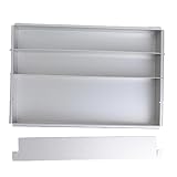 Kuchenformen rechteckig – Aluminium Backformset mit verstellbarem Mousse-Kuchenschneider |...