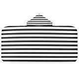 HMZXZ Kinder-Badetuch mit Kapuze für Jungen und Mädchen, gestreift, schwarz-weiß, gestreift, für...