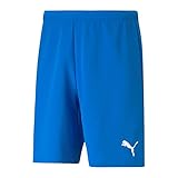PUMA Herren Teamrise Shorts, Electric Blue Lemonade-puma White, M UK