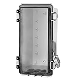 Trochate Wasserdichte Elektrobox - Projektbox mit transparentem Deckel - wetterfestes Gehäuse mit...