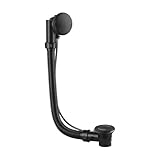 Inodiref Pop Up Badewannen-Ablauf- und Überlauf-Set, Twist-Ablaufgarnitur, Pop-Up-Badestopfen,...