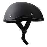 Helme Motorrad Halbhelm, Halbschale Retro Motorrad Helm Scooter Helm Mofa Helm für Sommerhelm...