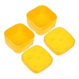 BAZEITFLOW 2 Stück Kunststoff Käseaufbewahrungsbox mit Deckel Frischhaltedose für Scheibenkäse...