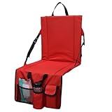 QOXEZY Tragbarer Rückstuhl, faltbares Sitzkissen mit hoher Rückenlehne, ergonomisches Design, 600D...