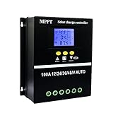 Y&H 100A MPPT Solarladeregler 12V 24V 36V 48V LCD Display Batterie Intelligenter Regler Max 100V...