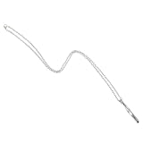 Uonlytech Hip Hop Halskette aus Zinklegierung mit Hexagramm Anhänger 60cm Silberne Pulloverkette...