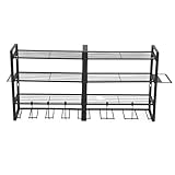 RVIFY Ablagegestelle Elektrowerkzeug-Organizer, Wandmontage, 4-lagiges Garagen-Aufbewahrungsregal...