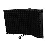 FUNOMOCYA 1 Stück Mikrofon Windschutz Pop Filter Faltbarer Schallschutz für Aufnahmen Effektive...