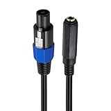Mjaie Lautsprecherkabel, 6,35 mm, 6,35 mm Buchse auf Speakon-Stecker, Lautsprecherkabel, Speak-on...