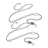 KICHOUSE 2 Sätze Verstellbare Zeltseil Riemenscheibe mit Reflektierendem Windfestem Nylonseil und...