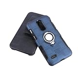 NUOBESTY 1 Stück Handyhülle mit Rückclip Ring Magnetisch Stoßfest TPU Pc Dreilagige Schutzhülle...