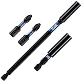 Magnetische Schlag-Bithalter, 60 mm und 152 mm, mit 2 x 32 mm langen...