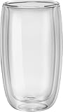 ZWILLING Sorrento Doppelwandige Latte-Macchiato-Gläser, 2x350 ml, Borosilikatglas, Thermogläser,...