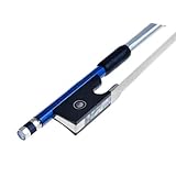 Professioneller Violinenbogen, blauer Karbonfaser-Bogen, Kohlefaser, 4/4-Violinenbogen,...