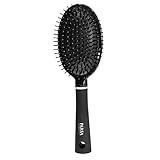 PARSA Beauty Trend Line Haarbürste oval (Schwarz) mit Kunststoffpins – Allround Bürste Haare...