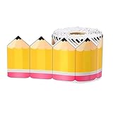 Klassenzimmer-Bordüre, selbstklebende Rückseite, lustige Dekoration, Bleistift-Pinnwand, Bordüre,...