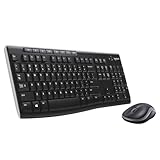 Logitech MK270 Combo Tastatur und kabellose Maus kabellosem Nano-Empfänger (QWERTZ- Deutsches...