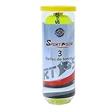 SPORTSIDE - 3er Pack Tennisbälle Qualität A+ - Schlägerspiel - Tennisball - Zubehör - 040216 -...