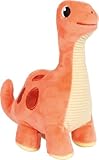 Small Foot Kuscheltier Dinosaurier rot „Dino“, 19 cm, aus Plüsch und Cord-Stoff, Stofftier als...