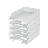 Leitz Briefkorb Standard A4, 5er Pack, Briefablage in Premium-Qualität, Stapelbare Ablagefächer...