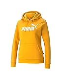 PUMA ESS Logo Hoodie FL (Damen-Sweatshirt, Gelb (Mineral Yellow)