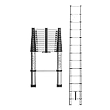 Teleskopleitern, leichte, tragbare Klappleiter, klappbares Heben für den Haushalt, einfach zu...