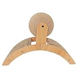 Kratzmatte für Katzen | Spielzeug zum Schärfen von Krallen - Brücke Kratzen Ball Sisal Schützen...