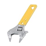 Lerpwige Ergonomischer verstellbarer Schraubenschlüssel, rutschfester Gummigriff, Stahlschlüssel...