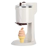ANGDI Elektrische Eismaschine mit Zerkleinerer, 1 l, automatische Mini-Softeismaschine für den...
