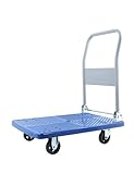 Faltbare Sackkarre, industrieller Plattformwagen mit Rädern und rutschfestem Deck,...